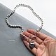Heart necklace Graphite grey stylish togl necklace modern. Necklace. LovelyStones. Online shopping on My Livemaster.  Фото №2