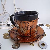 Mug in the style of steampunk (steampunk)2