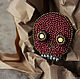 Skull pin Embroidery brooch Memento mori jewelry Day of the Dead, Brooches, Moscow,  Фото №1