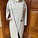Tunic dresses made of footer in light gray color. Dresses. Matania. My Livemaster. Фото №4