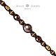 Perfect Gift GARNET Braided Bracelet: black pearl 13 mm. Braided bracelet. malajemma. Online shopping on My Livemaster.  Фото №2