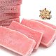 Natural soap, soap from scratch, pink soap
