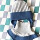 Вязаный комплект из шапки и манишки. Комплект из шапки и шарфа. TEPLOTA knitwear. Ярмарка Мастеров.  Фото №5