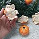 Заказать Мандаринки ватные игрушки. Сундучок фантазий. Ярмарка Мастеров. . Елочные игрушки Фото №3