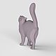 3D модель STL файл для 3Д принтера и ЧПУ Котик. Шаблоны для резки. 3dprint-models. Ярмарка Мастеров.  Фото №4