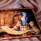 Картины и панно handmade. Livemaster - original item The altar panels of the ONE or djehuti, the Egyptian God of moon, wisdom. Tree.. Handmade.