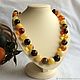 Beads from the Baltic amber,  Colors of autumn. Necklace. Mark Amberstein, sale amber products. My Livemaster. Фото №6