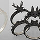 «Заяц в листьях» серебряное кольцо. Кольца. HUSS. Ярмарка Мастеров.  Фото №4