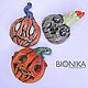 Terrible pumpkin brooch badge, pumpkin brooch for Halloween, scary pumpkin, Brooches, Voronezh,  Фото №1