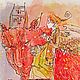 Картина с ангелом принт акварель "Одним летним вечером", Картины, Астрахань,  Фото №1
