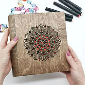 Канцелярские товары handmade. Livemaster - original item Sketchbooks with wooden cover. Handmade.