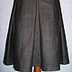 Skirt wide yoke with pleats (wool-cotton), Skirts, Moscow,  Фото №1