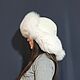 Hat with earflaps made of cashmere and arctic fox. Hat with ear flaps. National Brand. My Livemaster. Фото №4