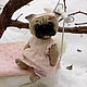 Anna-rose Pug dog pug Teddy. Stuffed Toys. Teddy Lily Glu. Online shopping on My Livemaster.  Фото №2
