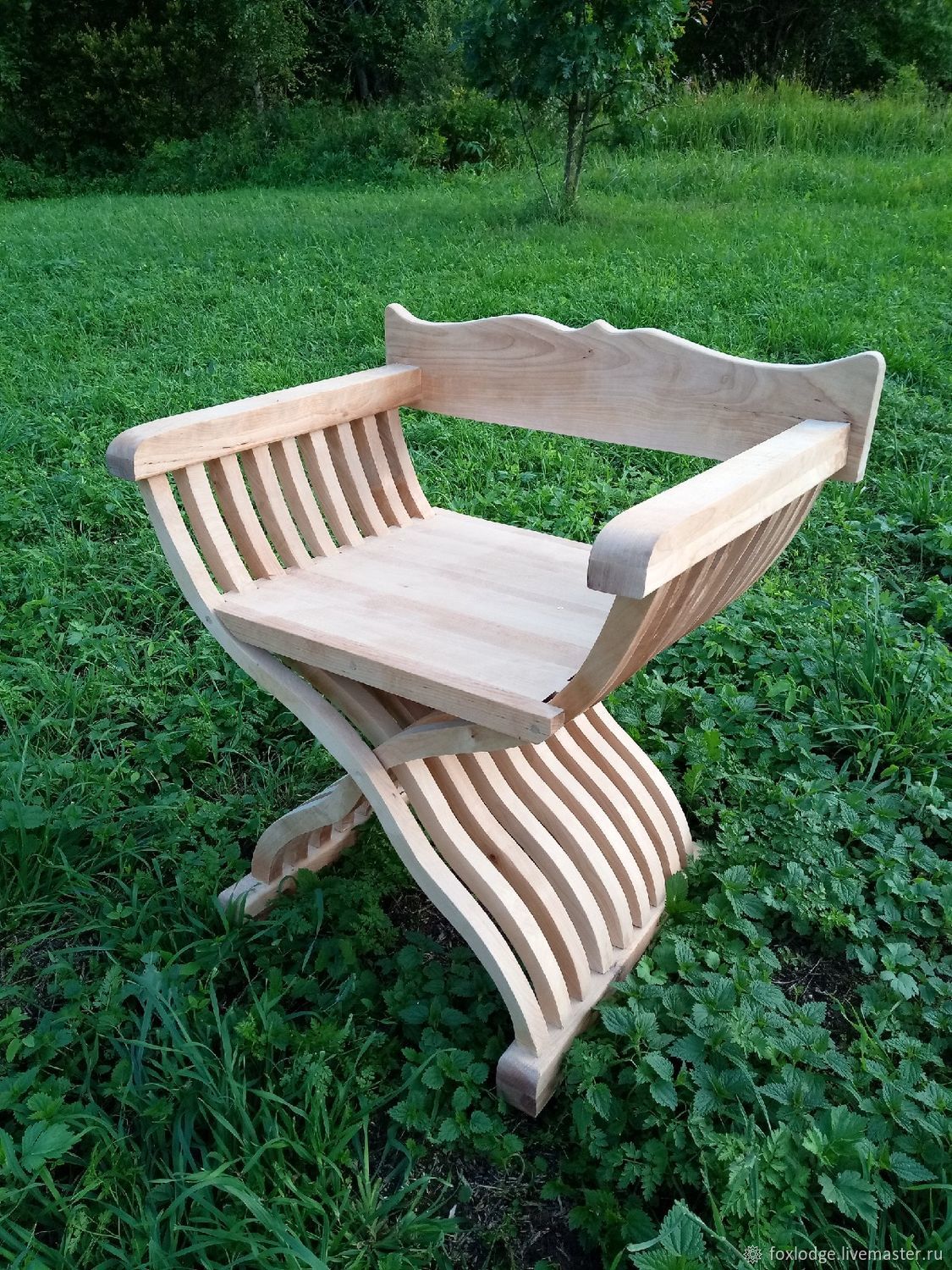 складной стул из березы