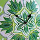 Order Mandala-Lotus Flower Hand-painted Wall Clock. Clocks for Home (Julia). Livemaster. . Watch Фото №3