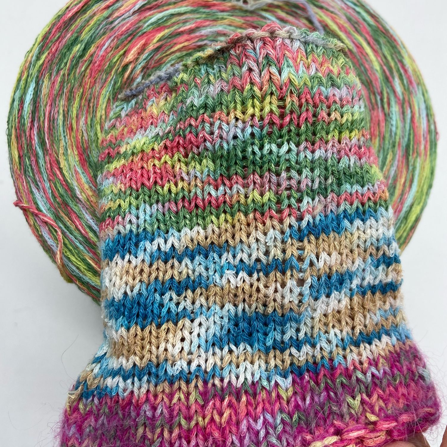 Пряжа 60 хлопок, 20% вискоза, 20% па 480м/100 гр.Пряжа бобины.Италия ...