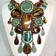 Necklace of beads and natural stones 'Taiga', Necklace, Moscow,  Фото №1