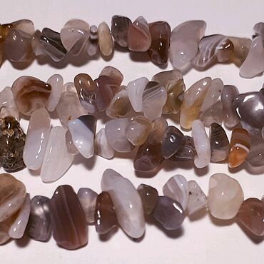 Украшения ручной работы. Ярмарка Мастеров - ручная работа Агат ботсвана №041 - крошка натуральных камней 7 мм (10 см). Handmade.