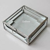 Свадебный салон handmade. Livemaster - original item Box. Jewelry box for rings. Wedding box silver color. Handmade.