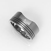 Украшения handmade. Livemaster - original item Ring titanium piston 1. Handmade.