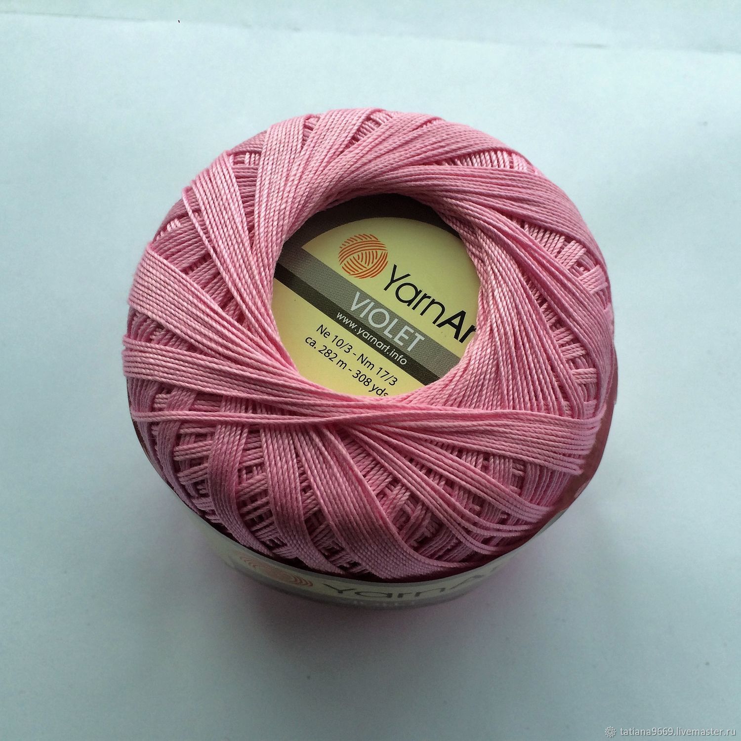 Пряжа VIOLET Yarn Art лиловорозовая купить в интернетмагазине Ярмарка