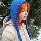 Шапка с завязками вязаная. Шапки. Тёплый подарок. Ярмарка Мастеров.  Фото №6