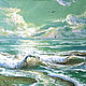 Картина Морской берег Морской пейзаж акрилом на акварельной бумаге, Картины, Рязань,  Фото №1