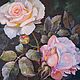 Картина с цветами розы холст масло "Викторианские розы", Картины, Новосибирск,  Фото №1