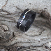 Украшения handmade. Livemaster - original item Copy of Copy of Copy of Copy of Copy of Wooden rings with cooper. Handmade.