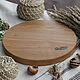 Круглый поднос из ясеня. Ø 30 см. Подносы. SDPWooD. Ярмарка Мастеров.  Фото №5