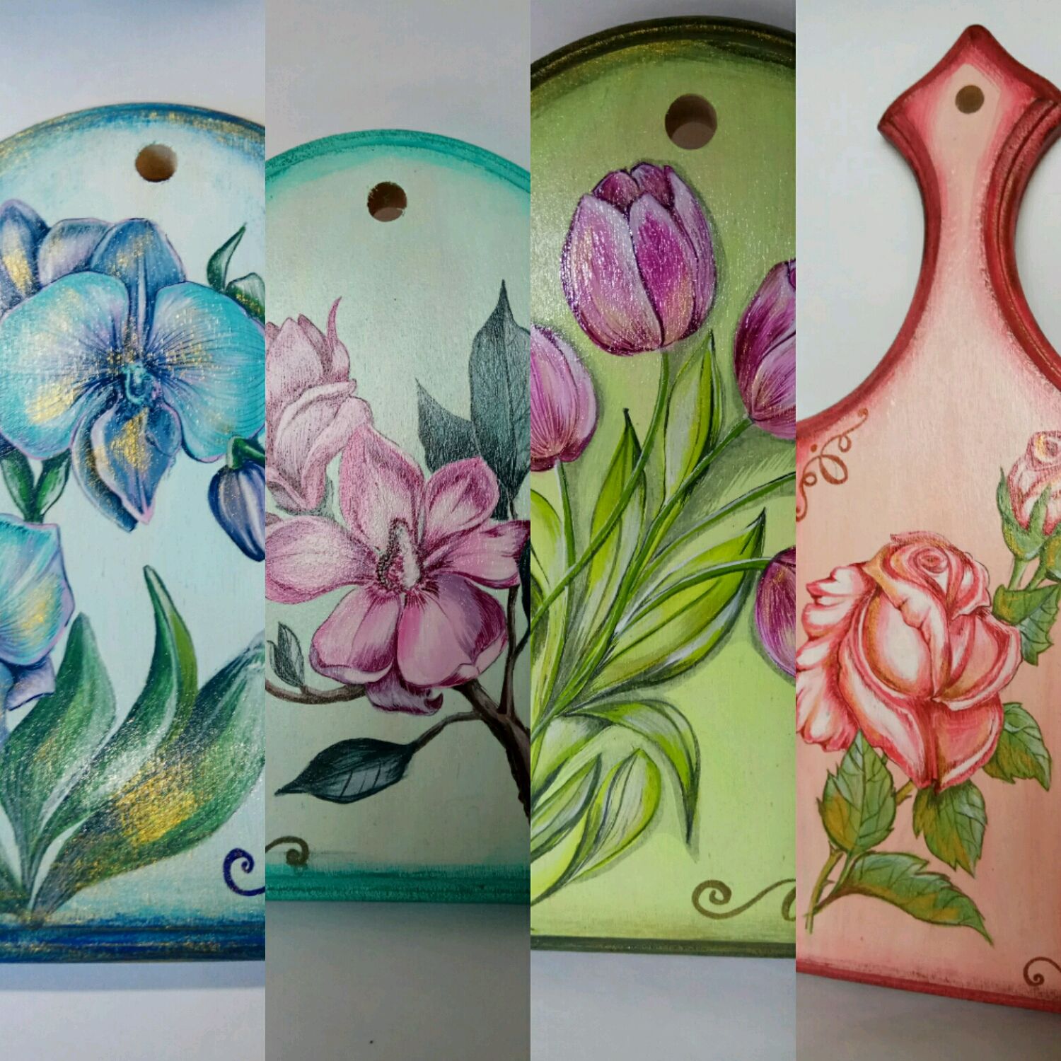 Разделочные декоративные доски Цветы в интернет-магазине на Ярмарке ...