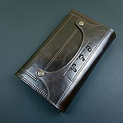 Сумки и аксессуары handmade. Livemaster - original item Clutch, purse, No. 3, t-brown, Italian leather. Big purse. Handmade.
