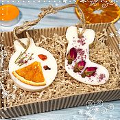 Сувениры и подарки handmade. Livemaster - original item Aromatic sachet New Year`s set in a box. Handmade.