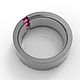 Titanium ring with a band of stones. Rings. asgdesign. My Livemaster. Фото №6