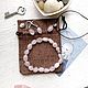 Rose quartz. Amulet bracelet for love made of natural stone, Bead bracelet, Bryansk,  Фото №1