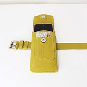 Сумки и аксессуары handmade. Livemaster - original item Waist bag: Phone case on a belt KDTNRX24. Handmade.