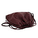 Burgundy soft Leather backpack bag medium Marsala cherry. Backpacks. BagsByKaterinaKlestova (kklestova). My Livemaster. Фото №4