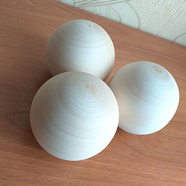 Легкий способ изготовления деревянного мяча