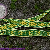 Русский стиль handmade. Livemaster - original item The hat is Fertility yellow-green. Handmade.