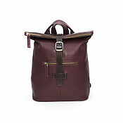 Сумки и аксессуары handmade. Livemaster - original item Backpacks: Women`s Burgundy Juno Leather Backpack Bag. Handmade.