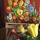  Oil painting 'Holiday tulips». Pictures. Fine Art for Joy. Online shopping on My Livemaster.  Фото №2