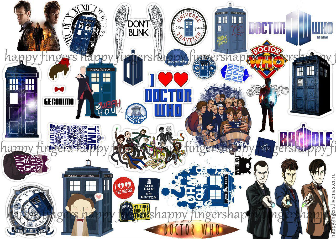 Stickers "Doctor Who" Doctor Who TARDIS art – shop online on Livemaster ...