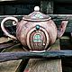 "Хижина" Чайник заварочный из глины ручной работы, Чайники, Москва,  Фото №1
