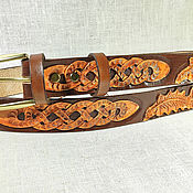 Аксессуары handmade. Livemaster - original item Mens leather belt handmade. Handmade.