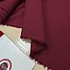Костюмно-плательный лен оттенка марсала. Ткани. Эксклюзивные ткани made in ITALY. Интернет-магазин Ярмарка Мастеров.  Фото №2