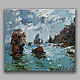 Sea Original oil seascape painting, Pictures, Anapa,  Фото №1
