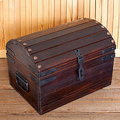 Корзинка деревянная/ ящик деревянный с ручкой