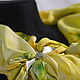 Scarf silk "Freshness Morning." Scarf silk batik, Scarves, St. Petersburg,  Фото №1