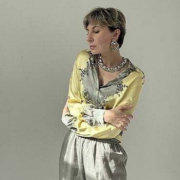 Винтаж ручной работы. Ярмарка Мастеров - ручная работа Винтаж: Рубашка Escada. Handmade.